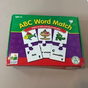 ABC Word Match Learning Journey Preschool Pairs Matching Game Activity